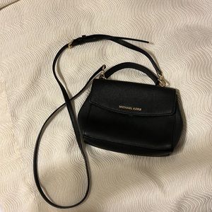 Michael Kors Black Leather Crossbody